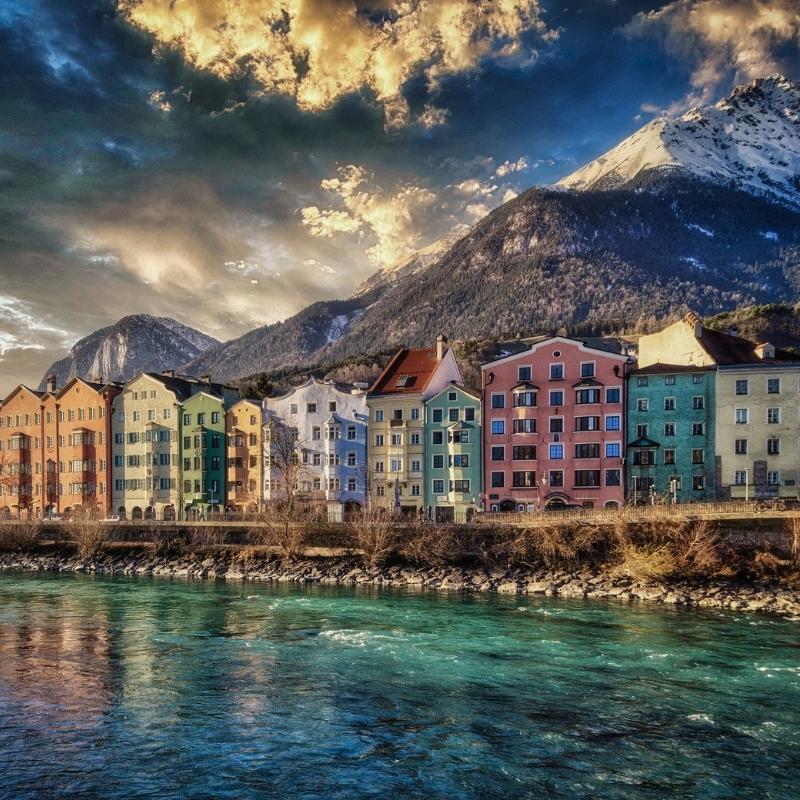 Bunte Innsbrucker Altstadt