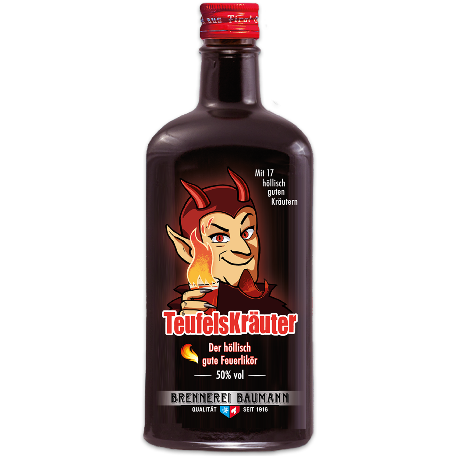 Devil herbs Fire Liqueur by Tiroler Kräuterdestillerie Baumann 50% Vol. 